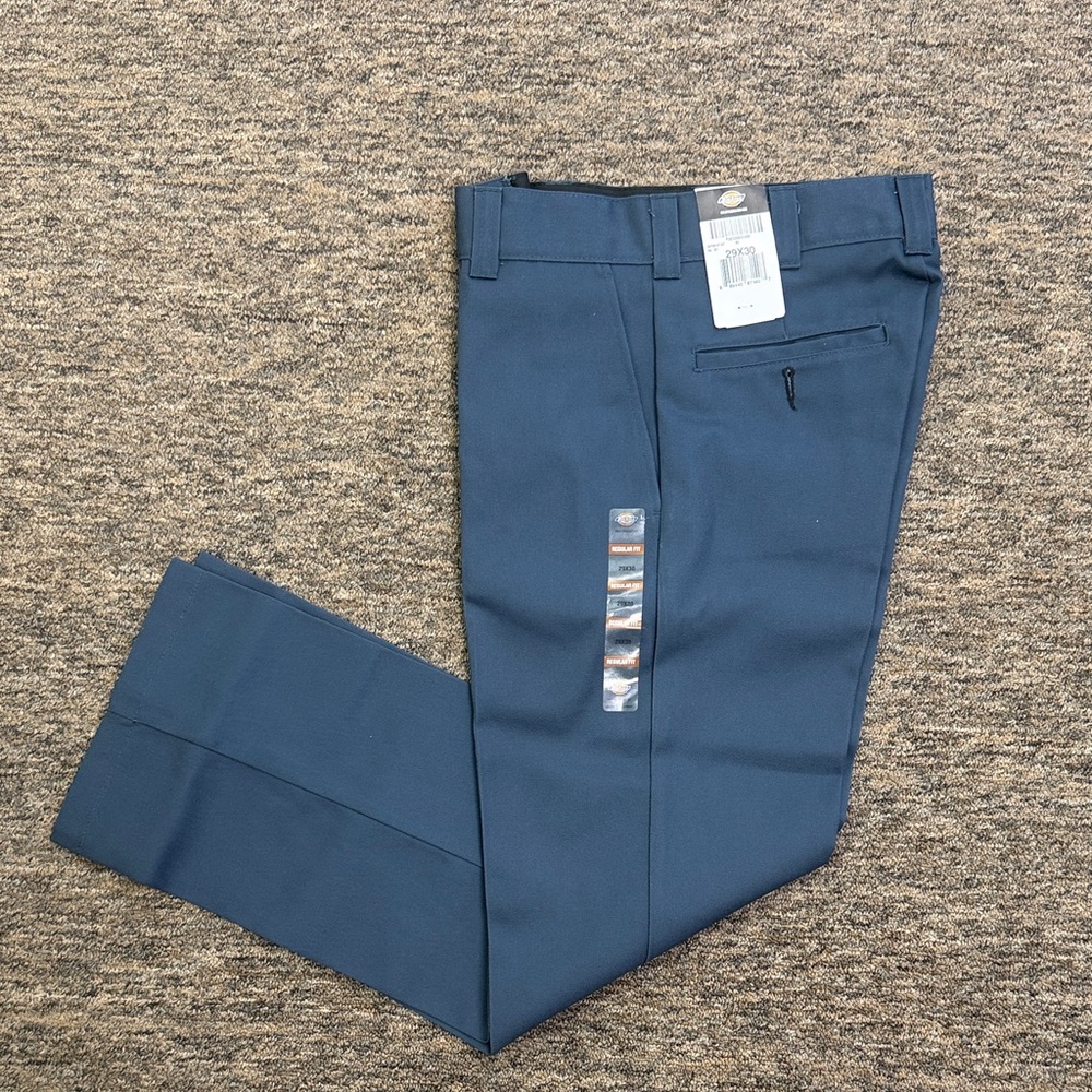 Dickies Men's Skateboarding Regular Fit Twill Pants, Airforce Blue, 29W x 30L